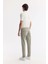 Erkek Haki Slim Fit Akar Boya Jean Pantolon A51y3515 3