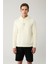 Erkek Ekru Kapüşonlu 3 Iplik Şardonlu Baskılı Sweatshirt A41y1247 3