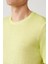 Erkek Neon Yeşil Bisiklet Yaka Garment Dyed T-shirt A41y5074 2