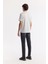 Erkek Gri Bisiklet Yaka Puff Print T-shirt A51y1004 4