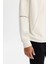 Erkek Ekru Kapüşonlu Pamuklu Baskılı Elastan Sweatshirt A42y1289 3