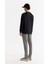 Erkek Siyah Bisiklet Yaka Elastan Sweatshirt A42y1248 4