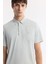 Erkek Gri Kırılmaz Polo Yaka Magnet Düğme Teknik Kumaş T-Shirt A51Y1156 2