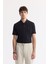 Erkek Bej Relaxed Fit Beli Lastikli Dokulu Teos Şort B003731 1