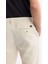 Erkek Bej Relaxed Fit Beli Lastikli Dokulu Teos Şort B003731 4