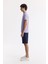 Erkek Lila Regular Fit %100 Pamuk Hızlı Kuruyan Kıvrılmayan Polo Yaka T-Shirt B001032 2