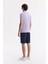 Erkek Lila Regular Fit %100 Pamuk Hızlı Kuruyan Kıvrılmayan Polo Yaka T-Shirt B001032 3