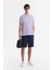 Erkek Lila Regular Fit %100 Pamuk Hızlı Kuruyan Kıvrılmayan Polo Yaka T-Shirt B001032 6