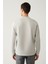 Erkek Gri Bisiklet Yaka Interlok Baskılı Sweatshirt A41y1248 4