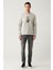 Erkek Gri Bisiklet Yaka Interlok Baskılı Sweatshirt A41y1248 5