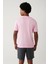 Erkek Pembe Bisiklet Yaka Garment Dyed T-shirt A41y5074 4