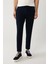 Erkek Lacivert Relaxed Fit Beli Lastikli Ve Bağcıklı Bi Stretch Pantolon A41y3232 2