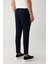 Erkek Lacivert Relaxed Fit Beli Lastikli Ve Bağcıklı Bi Stretch Pantolon A41y3232 5