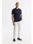 Erkek Lacivert Regular Fit Bisiklet Yaka Hologram Baskılı Interlok T-shirt A51y1132 5