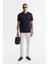 Erkek Lacivert Regular Fit Bisiklet Yaka Hologram Baskılı Interlok T-shirt A51y1132 7