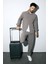 Erkek Vizon Slim Fit Beli Lastikli Bi Stretch Kumaş Pantolon A51y3077 1