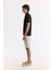 Erkek Siyah %100 Pamuk Hızlı Kuruyan Kıvrılmayan Polo Yaka T-Shirt B001032 3