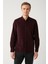 Erkek Bordo Regular Fit Fitilli Kadife %100 Pamuk Gömlek B002032 4