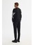 Erkek Siyah Bisiklet Yaka Pamuklu Baskılı Elastan Sweatshirt A42y1256 4