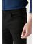 Erkek Siyah Slim Fit Eskitme Yıkamalı Esnek Jean Pantolon B003502 4