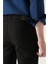 Erkek Siyah Slim Fit Eskitme Yıkamalı Esnek Jean Pantolon B003502 5