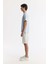 Erkek Açık Mavi Regular Fit Bisiklet Yaka Hologram Baskılı Interlok T-shirt A51y1132 3