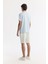 Erkek Açık Mavi Regular Fit Bisiklet Yaka Hologram Baskılı Interlok T-shirt A51y1132 4