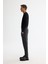 Erkek Antrasit Slim Fit Yanı Lastikli Örme Elastan Pantolon A42Y3053 2