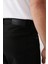 Erkek Siyah Slim Fit Klasik Bel Armürlü Pamuklu 5 Cep Pantolon B003038 7