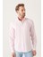 Erkek Açık Pembe Oxford %100 Pamuk Düğmeli Yaka Gömlek B002003 1