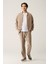 Erkek Bej Relaxed Fit Soft Touch Yandan Cepli Beli Lastikli Pantolon A41y3031 2