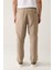 Erkek Bej Relaxed Fit Soft Touch Yandan Cepli Beli Lastikli Pantolon A41y3031 5