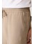 Erkek Bej Relaxed Fit Soft Touch Yandan Cepli Beli Lastikli Pantolon A41y3031 7