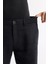Erkek Siyah Relaxed Fit Beli Lastikli %100 Keten Assos Şort B003732 6