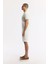 Erkek Beyaz Relaxed Fit Beli Lastikli %100 Keten Assos Şort B003732 3