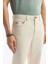 Erkek Bej Düz Yıkama Straight Fit Pantolon A51Y3548 4
