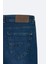 Erkek Lacivert Eskitme Yıkamalı Esnek Jean Pantolon A42Y3519 4
