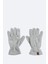 Erkek Gri Polar Basic Boyunluk Bere ve Eldiven Seti B009250 4