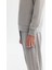 Erkek Gri Bisiklet Yaka Baskılı Soft Touch Sweatshirt A42y1307 5