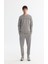 Erkek Gri Bisiklet Yaka Baskılı Soft Touch Sweatshirt A42y1307 6