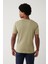 Erkek Açık Haki Bisiklet Yaka Rayon Dokulu Triko T-shirt A41y5099 4