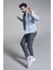 Erkek Mavi Comfort Fit Fermuarlı Süet Görünümlü Bomber İnce Mont B006045 2