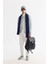 Erkek Mavi Comfort Fit Fermuarlı Süet Görünümlü Bomber İnce Mont B006045 8