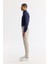 Erkek Bej Slim Fit Klasik Bel Pamuklu Yumuşak Tuşeli Chino Pantolon A51Y3078 2