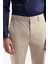 Erkek Bej Slim Fit Klasik Bel Pamuklu Yumuşak Tuşeli Chino Pantolon A51Y3078 4