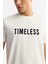 Erkek Ekru Bisiklet Yaka Baskılı Bi Stretch Interlok T-shirt A51y1166 2