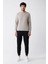Erkek Taş Bisiklet Yaka Pamuklu 2 İplik Şardonsuz Sweatshirt E001200 5