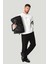 Erkek Siyah Baggy Fit Klasik Bel Pliseli Elastan Pantolon A42Y3064 2