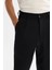 Erkek Siyah Baggy Fit Klasik Bel Pliseli Elastan Pantolon A42Y3064 6