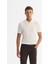 Erkek Ekru Polo Yaka Fermuarlı Rayon Triko T-shirt A42y5128 1